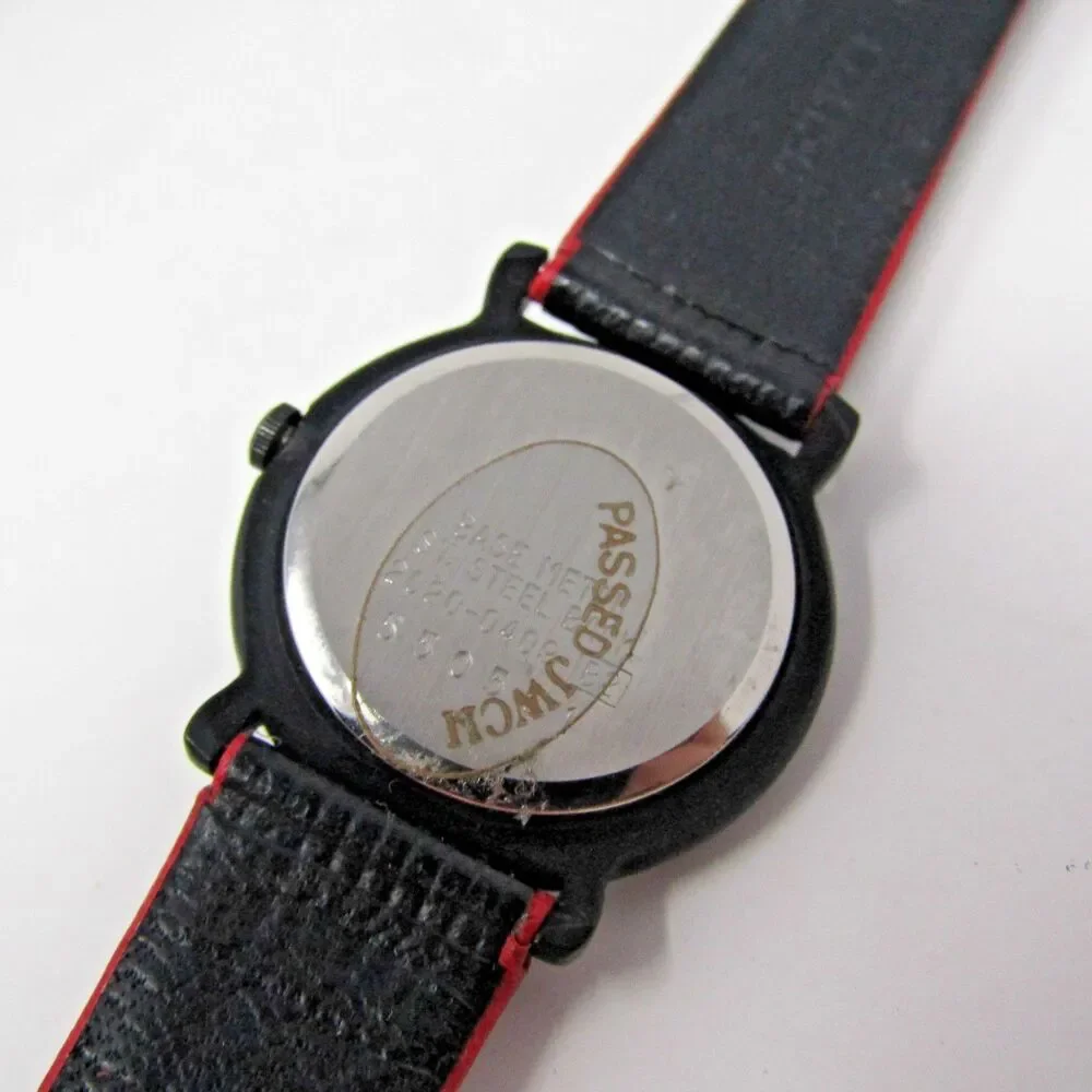 SEIKO Quartz Women's Watch Black & Red 1990's NEW Old Stock